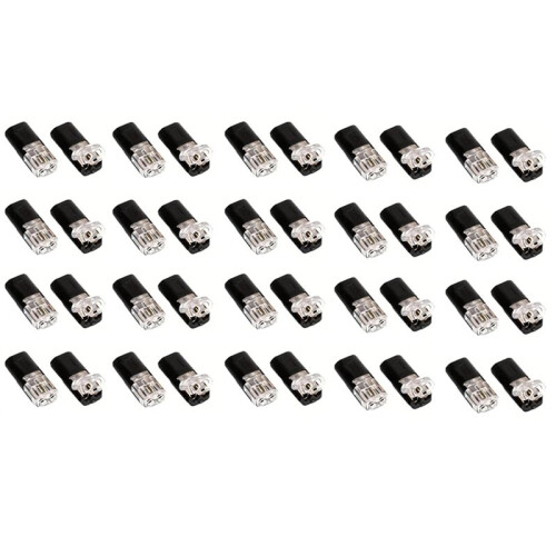 120 Pcs Low Voltage Wire Connectors,No Stripping Wire Connectors Waterproof Car Wire Connectors 2-Pin 1