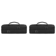 2X Portable Printer Case for Phomemo M08F, Itari M832, JADENS, Aixiqee, MUNBYN Double-Layers Mobile Printer Storage Bag