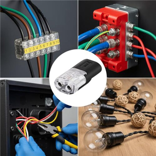 120 Pcs Low Voltage Wire Connectors,No Stripping Wire Connectors Waterproof Car Wire Connectors 2-Pin 2