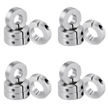 16 Pack Split Shaft Collar Bore 20Mm, Aluminum One Piece Shaft Collar Clamp Style, 40Mm OD, 12Mm Thickness