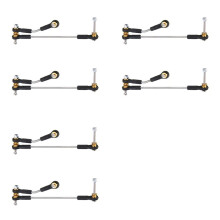 6 Set Steering Link Servo Link Rod Steering Linkage for WPL C14 C24 C34 B1 B14 B24 B16 B36 1/16 RC Car Spare Parts