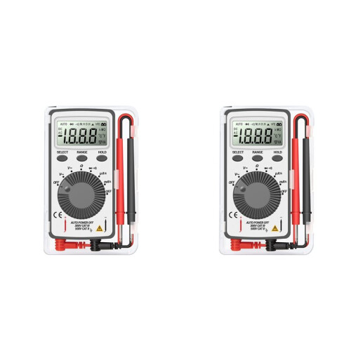 2X ANENG AN101  Digital Multimeter Multimetro Tester /AC Voltage Current  Meter Pocket Professional Testers