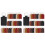 120Pcs PU Leather Keychain,6Colors Rectangular Leather Key Fob Kit,Engraving Keychain for Stamping 1