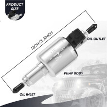 2X Car Heater Oil Fuel Pump 12V 22ML Low Noise Air Heater Fuel Pump Pulse Metering Pump for Auto Heater