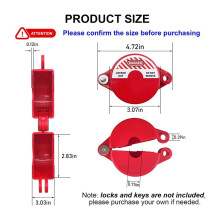 10X Outdoor Faucet Lock with Safety Padlock Water Spigot Lock, Hose Bib Lock for 1 to 2-1/2 in Dia Valve Handles, Faucet