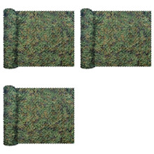 3X Camouflage Net, Bulk Roll Sunshade Mesh  for Field Theme Party Decorations 1.5X6M