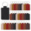 120Pcs PU Leather Keychain,6Colors Rectangular Leather Key Fob Kit,Engraving Keychain for Stamping 2