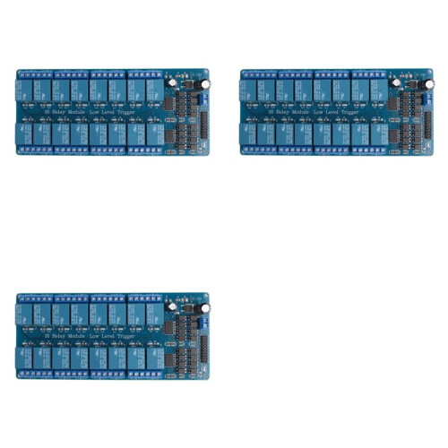 3X 16 Channel 12V Relay Module with Optocoupler Low Level Trigger Expansion Board for Raspberry Pi