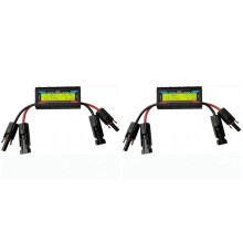 2X RC Power Analyzer for Solar Panels Wind Turbines System 200A Aircraft Power Meter Tester with Photovoltaic Connector
