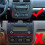 2X 1KD858069 Car Climate Control  Panel Frame CD Navigation Frame for   MK5 2005-2010 3