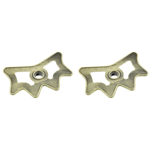 2X Portable Billiard Bridge  Brass Slip- Moosehead Bridge  for Billiard Pool Cue Stick