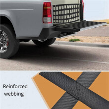 3X Car Trunk Organizer Net Protection Pickup Truck Bed Cargo Mesh Tailgate Net Cargo Storage Netting Divider Accessories