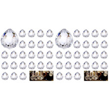 48pcs Crystal Suncatchers, 0.8 Inches/20 mm Crystals for Hanging, Hanging Glass Prism for Window Ornament,,Wedding