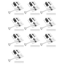 10X Trava de Porta de RV - Suporte de Porta de RV, Trava de Porta de Reboque de Aço Inoxidável, Suporte de Porta Estilo T de RV de 4 Polegadas