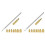 2X T12 Soldering Iron Tips Heat Set Insert Tool for Hot Melt Embedded Nuts M2-M8 Insertion Kit Indenter Adaptors 1