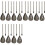 12 Pack Bronzed Ceiling Fan Pull Chain Extension, Classic Drop Shaped Pendant Pull Chains for Ceiling Fans and Lights 1