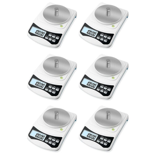 6X Digital Lab Scale, Gram-Scale 1000G 0.01GAccuracy, Multi-Function High Precision Electronic Scale with 100G Weight
