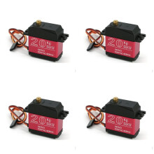 4X 20KG 180 Digital Servo High Torque Torque Metal Shell Iarge Angle Model Airplane Model Car Waterproof Robotic Arm