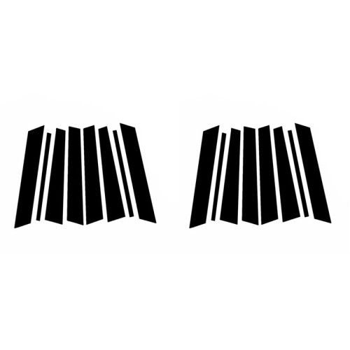 Car Window Door Column B C Pillar Post Cover Trim for  X5 E53 2000-2006 Black Pc Sticker ,16Pcs