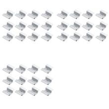 36 X Aluminium Alloy Centre Clamp PV Solar Panels for All Frame Heights, Solar Panels Bracket for Solar Panels Roof