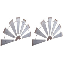 2X Farmhouse Living Room Wall Decor Decor Rustic Wall Art Decorative Windmill Wall Sculpture Home Decor
