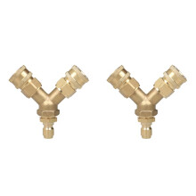 2X Tee Spliter Adapter with 3/8 Inch Quick Release Connector for High Pressure Washer