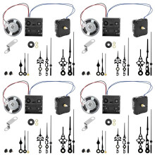 4X Chiming Clock Mechanism Replacement,with Chime Melody Hour Trigger and 12 Set Hands for Vintage Grandpa Clock