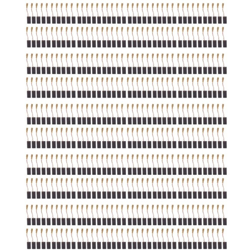 Carbon Brush 400Pcs Replaceable Great Conductive Carbon Brush for Electric Motor Drill 100 5816mm