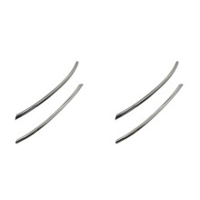 4x 51215A06743 51215A06744 Chrome Left Right Side Exterior Door Handle Trim Strip for G11 G12 7-Series 2016-2021