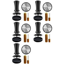 5X Coffee Espresso Tamper 51mm with WDT Tool Calibrated Spring Loaded, with Silicone Mat, for Espresso Coffee Machine