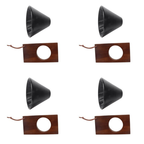4X Pour over Coffee Filter for  Funnel Cup Ceramic Pour over Coffee Dripper Coffee Maker Reusable Coffee Filter