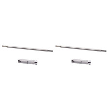 2X Double-Headed Round Shank Extension Rod for SDS Extension Rod Quick Release Adapter for Rotary Hammer Drill Tool