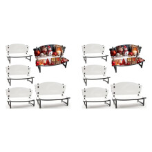 10 Pcs Sublimation Memorial Bench Blanks Ornament Chair Decor, Handmade Nautical Beach Picture Frame for Tabletop