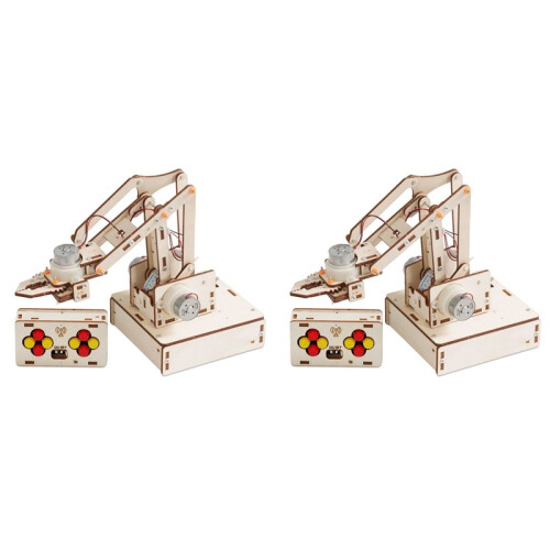 2X DIY Wireless Remote Control Mechanical Arm Model Kit for Kids Physics Experimental Tool Kit Children Learning DIY Kit