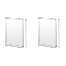 2X Magnetic Acrylic Protective Case for 2 Game Cards High-Transparency Dustproof Game Card Display Case