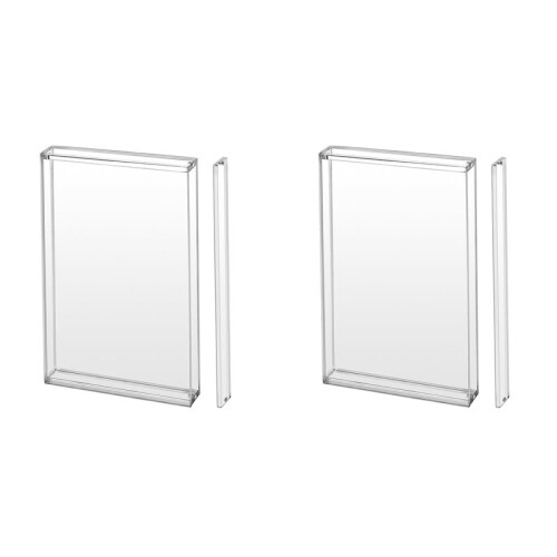 2X Magnetic Acrylic Protective Case for   2 Game Cards High-Transparency Dustproof Game Card Display Case