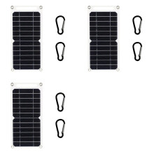 3X 6W Solar Panel USB Solar Cell Outdoor Hike Battery Charger System Solar Panel Kit for Mobile Phone Power Bank Watch