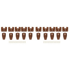 Track Guides Drawer Track Guide and Glides, 10 Sets of Dresser Center Mount Plastic Drawer Slides Fits Furniture Drawer