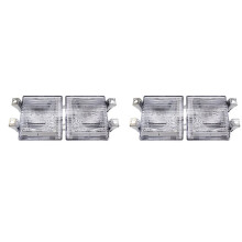 2Pair Chrome Front Turn Signal Side Corner Lights Shell 918045 918046 for Chevy Pickup Truck 83-88 GM2520110