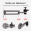 3X Projector Wall Mount Bracket Multi-Angle Adjustable Foldable Aluminum Alloy Wall Support, Universal Projector Stand 3