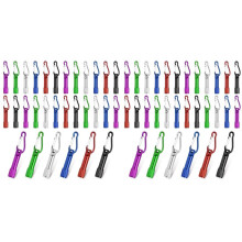 60 Pack Keychain Flashlights Bulk,LED Metal Carabiner Clip Lights,Compact Emergency Lights for Camping, Hiking