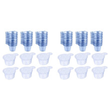 300Pcs 40ml Clear Plastic Measuring Cups for Epoxy, Paint & Jewelry Making