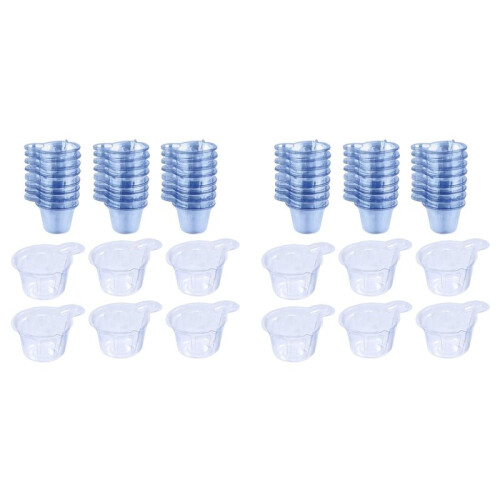 300Pcs 40ml Clear Plastic Measuring Cups for Epoxy, Paint & Jewelry Making