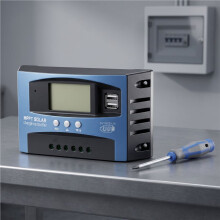2X 100A MPPT Solar Charge Controller Dual USB LCD Display 12V 24V Auto Solar Cell Panel Charger Regulator with Load