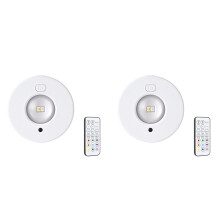 2X Closet Lights Wireless Stick LED Under Cabinet Light 500mAh Dimmable Wireless Under Counter Lights with Remote