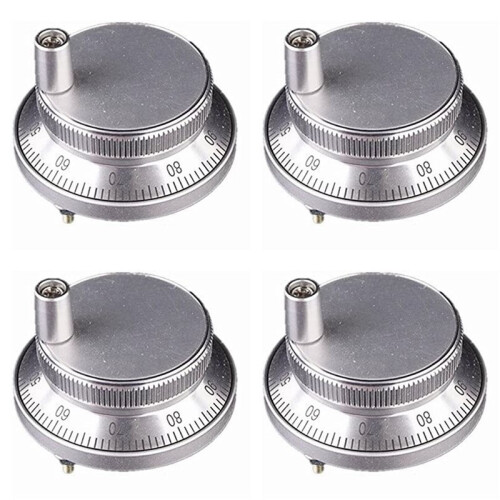 4X 100Ppr 4-Terminal Electronic Handwheel Manual Pulse Encoder 5V-24V Cnc System Hand Pulse Lathe Hand Crank