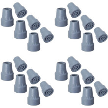 Crutch Tips, 3/4Inch Heavy Duty Non-Slip Rubber Cane Tips, Replacement Cane Foot Caps, Crutch Pads,24 PCS