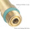 10Pcs Glue GunCopper Nozzle Tips with O-,Bore Long Tube Nozzles Thread Interchangeable Nozzle Set 4