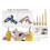 10Pcs Glue GunCopper Nozzle Tips with O-,Bore Long Tube Nozzles Thread Interchangeable Nozzle Set 6