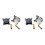 2X for PSV PSVita 2000 3D Joystick Left Right Analog Joystick Control Lever for Psv2000 Console Video Games Accessory 1